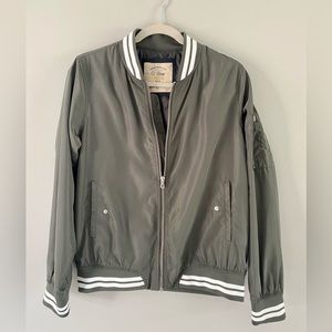 Grey/Green Bomber Jacket